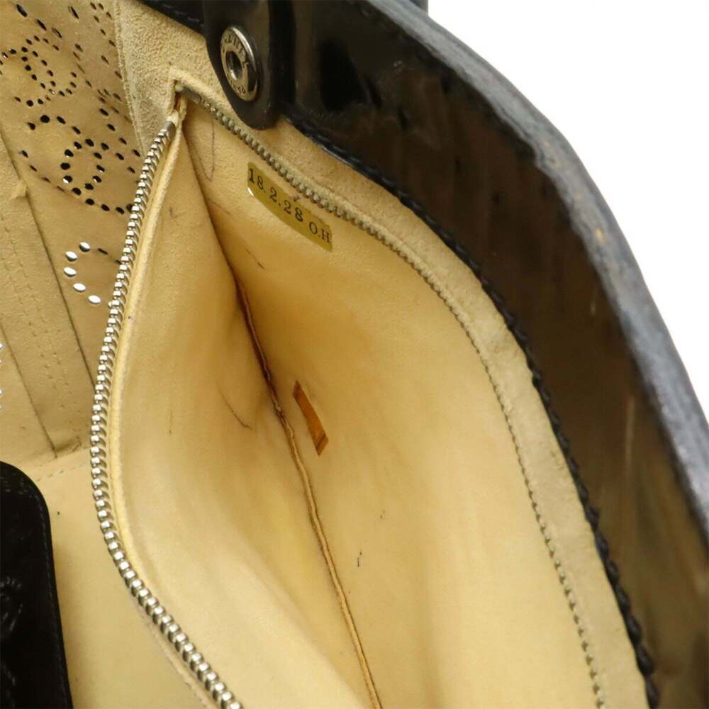 CHANEL Black Leather Logo Tote Bag - Picture 7 of 10